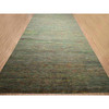 Modern and Contemporary Wool & Silk Hand Knotted Rug Green 9.11x14.6 -O083237