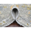 Oushak And Peshawar Wool Hand Knotted Rug Grey 8.0x9.7 -O089769