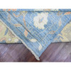 Oushak And Peshawar Wool Hand Knotted Rug Blue 9.10x13.7 -O089781