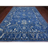 Oushak And Peshawar Wool Hand Knotted Rug Blue 10.1x13.9 -O089866