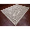 Oushak And Peshawar Wool Hand Knotted Rug Brown 9.0x11.9 -O089867
