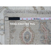 Oushak And Peshawar Wool Hand Knotted Rug Ivory 3.1x7.9 -O089905