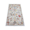 Oushak And Peshawar Wool Hand Knotted Rug Grey 3.0x4.11 -O020133