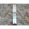 Oushak And Peshawar Wool Hand Knotted Rug Grey 3.0x11.7 -O020293