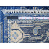 Oushak And Peshawar Wool Hand Knotted Rug Blue 2.9x19.8 -O020359
