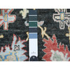Oushak And Peshawar Wool Hand Knotted Rug Black 2.10x9.8 -O020478