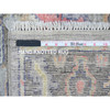Oushak And Peshawar Wool Hand Knotted Rug Grey 3.11x10.1 -O020597