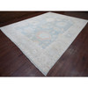 Oushak And Peshawar Wool Hand Knotted Rug Blue 11.5x14.7 -O020659