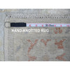 Oushak And Peshawar Wool Hand Knotted Rug Grey 4.9x7.1 -O020778
