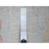 Oushak And Peshawar Wool Hand Knotted Rug Grey 6.2x11.8 -O020781