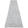 Oushak And Peshawar Wool Hand Knotted Rug Grey 2.10x11.10 -O020783