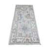 Oushak And Peshawar Wool Hand Knotted Rug Grey 2.10x5.10 -O020794