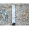 Oushak And Peshawar Wool Hand Knotted Rug Grey 4.2x6.0 -O020808