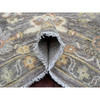 Oushak And Peshawar Wool Hand Knotted Rug Brown 8.10x11.5 -O020841
