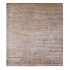 Modern and Contemporary Wool Hand Knotted Rug Brown 7.11x9.0 -O020144