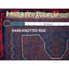 Tribal & Geometric Wool Hand Knotted Rug Red 2.8x4.2 -O020022