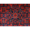Tribal & Geometric Wool Hand Knotted Rug Red 9.10x12.10 -O020392