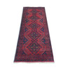 Tribal & Geometric Wool Hand Knotted Rug Red 2.7x6.3 -O020710