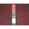 Tribal & Geometric Wool Hand Knotted Rug Red 2.7x9.8 -O020716