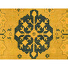 Kazak Wool Hand Knotted Rug Yellow 8.1x9.5 -O020448