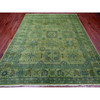 Kazak Wool Hand Knotted Rug Green 8.0x9.7 -O020735
