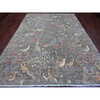 Oushak And Peshawar Wool Hand Knotted Rug Grey 9.1x11.9 -O089744