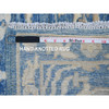 Oushak And Peshawar Wool Hand Knotted Rug Blue 2.10x7.9 -O020505