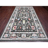 Oushak And Peshawar Wool Hand Knotted Rug Black 7.0x12.1 -O020994