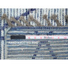 Tribal & Geometric Wool Hand Knotted Rug Blue 2.5x10.3 -O020291