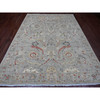 Oushak And Peshawar Wool Hand Knotted Rug Grey 7.10x10.0 -O020380