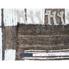 Tribal & Geometric Wool Hand Knotted Rug Brown 6.4x8.11 -O020421