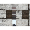 Tribal & Geometric Wool Hand Knotted Rug Brown 6.4x8.11 -O020421