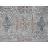 Oushak And Peshawar Wool Hand Knotted Rug Grey 8.1x9.10 -O020465
