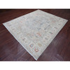 Oushak And Peshawar Wool Hand Knotted Rug Grey 8.1x9.10 -O020465