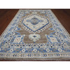 Oushak And Peshawar Wool Hand Knotted Rug Brown 9.11x13.11 -O020467
