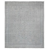 Oushak And Peshawar Wool Hand Knotted Rug Grey 8.0x9.8 -O020539