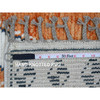 Tribal & Geometric Wool Hand Knotted Rug Orange 2.7x10.2 -O020619