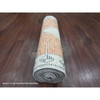 Tribal & Geometric Wool Hand Knotted Rug Orange 2.7x10.2 -O020619