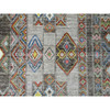 Tribal & Geometric Wool Hand Knotted Rug Grey 8.1x9.6 -O020637