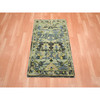 Transitional Wool Hand Knotted Rug Green 2.1x3.6 -O075689