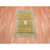 Transitional Wool Hand Knotted Rug Yellow 2.1x3.1 -O075695