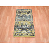 Transitional Wool Hand Knotted Rug Yellow 2.0x3.3 -O075697