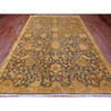 Overdyed & Vintage Wool Hand Knotted Rug Brown 8.6x11.10 -O020837