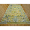 Oushak And Peshawar Wool Hand Knotted Rug Grey 9.1x12.1 -O076687