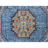 Mamluk Wool Hand Knotted Rug Blue 7.11x9.8 -O020928