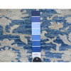Oushak And Peshawar Wool Hand Knotted Rug Blue 8.9x11.7 -O020917