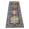 Oushak And Peshawar Wool Hand Knotted Rug Blue 2.5x5.11 -O089832