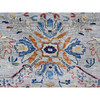 Oushak And Peshawar Wool Hand Knotted Rug Grey 7.7x7.7 -O089853
