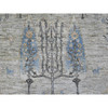 Oushak And Peshawar Wool Hand Knotted Rug Grey 7.11x8.0 -O089797