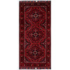 Tribal & Geometric Wool Hand Knotted Rug Red 2.7x5.2 -O0690
